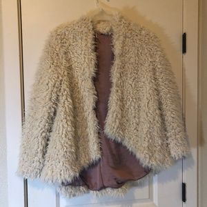 Free People Faux Fur Coat XS